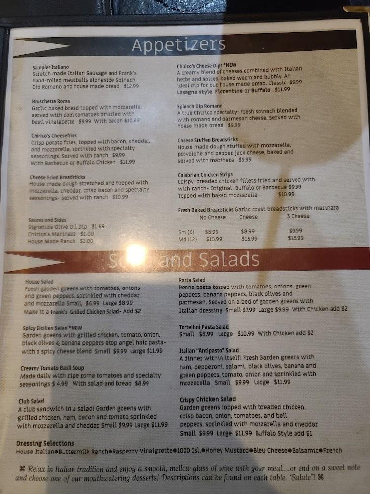 Chirico's Ristorante Menu image 4